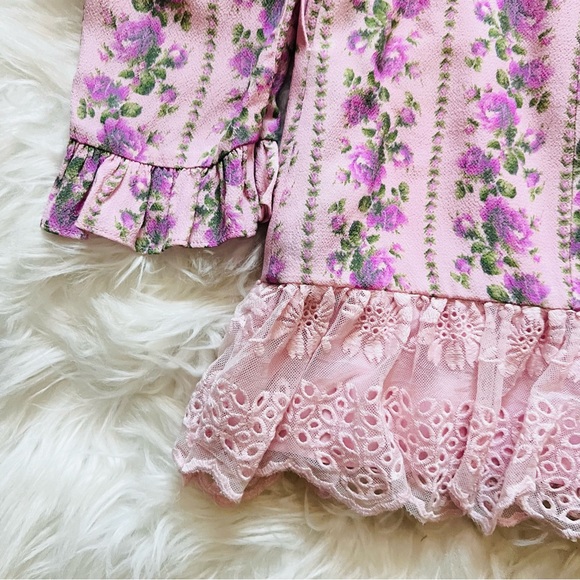 New! LOVESHACKFANCY Moonstone Mini Blazer Dress in Blushing Pink - Picture 15 of 16